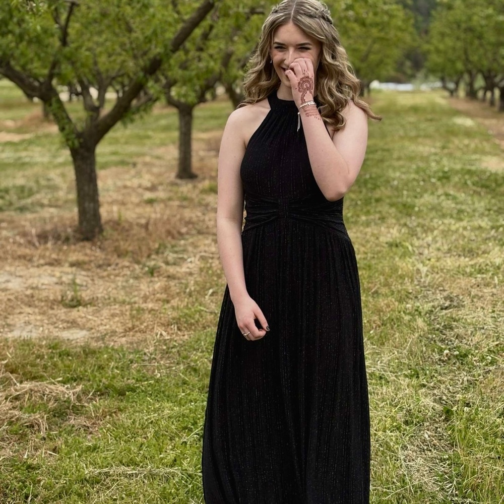 Love Black Halter Prom Dress